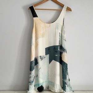 Wilfred Aritzia Millau Silk Swing pastel sleeveless flowy dress M